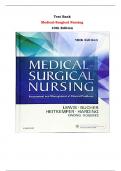 Medical-Surgical Nursing: Assessment and Management of Clinical Problems  10th Edition Test Bank By Lewis, Bucher, Heitkemper, Harding | Chapter 1 – 68, Latest - 2024|