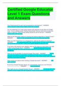 Certified Google Educator Level 1 Exam Questions and Answers