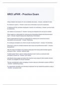 HRCI aPHR - Practice Exam Questions and Answers