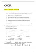 H420 01 A Level Biology A  