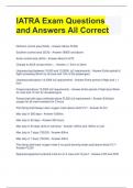 IATRA Exam Questions and Answers All Correct