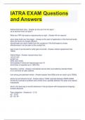 IATRA EXAM Questions and Answers 