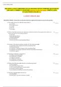 BIO 2870 LATEST MIDTERM EXAM-2023/2024 WITH VERIFIED QUESTIONS AND 100% CORRECT ANSWERS (answers on the last page). SPRING QTR. GUARANTEED GRADE A+  LATEST UPDATE 2024