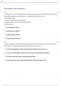 ATI DOCUMENTATION TEST 5 QUESTIONS WITH 100% CORRECT ANSWERS