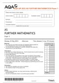 AQA QP 2023 AS FURTHER MATHEMATICS Paper 1 (7366/1)