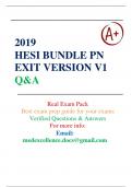 2024/2025 PN HESI EXIT V1 EXAM QUESTIONS AND ANSWERS BEST GUIDE FOR EXAM PREPARATION | 100% VERIFIED & A+ GRADED