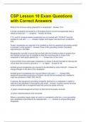 CSP Lesson 10 Exam Questions with Correct Answers 