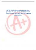 RN ATI concept-based assessment, proctored exam for level 4|Test Bank LATEST UPDATES 2023 QUESTION AND ANSWERS.