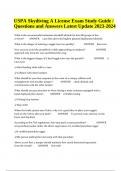 USPA Skydiving A License Exam Questions With Answers Latest Update 2024 (GRADED)