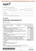 AQA QP 2023 A-level FURTHER MATHEMATICS Paper 3 (7367/3D)