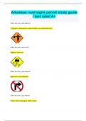 Arkansas road signs permit study guide / test rated A+