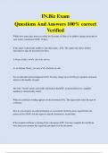 IN.Biz Exam Questions And Answers 100% correct  Verified