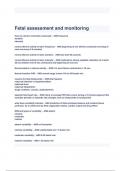 Fetal assessment and monitoring Exam Questions with correct Answers 2024( A+ GRADED 100% VERIFIED).