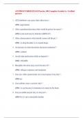 ATI PROCTORED EXAM Practice 100 Complete Graded A+ Verified  answers 1. ACE inhibitors can cause what (skin wise) – ANS -angioedema 2. After a parathryoidecotmy what would be priory for nurse? – ANS-to put trach tray by bedside (AIRWAY) 3. After a thorace