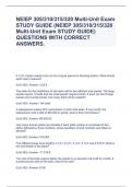 NEIEP 305/310/315/320 Multi-Unit Exam STUDY GUIDE (NEIEP 305/310/315/320 Multi-Unit Exam STUDY GUIDE) QUESTIONS WITH CORRECT ANSWERS.