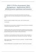WGU C170 Pre-Assessment Data Management - Applications (FJO1) (PFJO) practice questions and answers