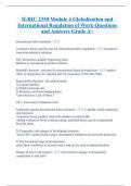 ILRIC 2350 Module 4 Globalization and International Regulation of Work Questions and Answers Grade A+