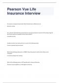 Pearson Vue Life  Insurance Interview