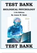 BIOLOGICAL PSYCHOLOGY 11TH EDITION BY JAMES W. KALAT 