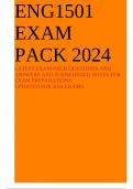 ENG1501 EXAM PACK 2024 