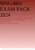 MNG4801 EXAM PACK 2024