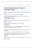 The Air Assault School Phase II Homework Exam Questions and Answers