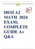 NEW FILE UPDATE: HESI A2 ENTRANCE MATH EXAM ACTUAL QUESTIONS & ANSWERS | LATEST 2024