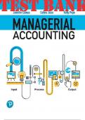 TEST BANK for Managerial Accounting 1st Edition