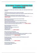 Scrum Master Complete Compilation Exam Latest Version 2024