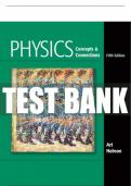 Test Bank For Physics: Concepts and Connections 5th Edition All Chapters - 9780321661135