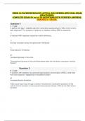 WEEK 16 PATHOPHYSIOLOGY ACTUAL 2024 SPRING QTR FINAL EXAM (PROCTORED). COMPLETE EXAM 50 out of 50 QUESTIONS WITH VERIFIED ANSWERS. GENUINE A+ GRADE.