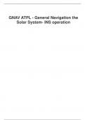 GNAV ATPL - General Navigation the  Solar System- INS operation