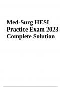 Med-Surg HESI Exam Questions With Answers Latest Updated 2024 (GRADED)