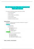 CH. 49 Endocrine Disorders Summarized Notes and Answers