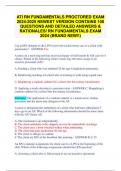 ATI RN FUNDAMENTALS PROCTORED EXAM 2024-2025 NEWEST VERSION CONTAINS 100  QUESTIONS AND DETAILED ANSWERS &  RATIONALES/ RN FUNDAMENTALS EXAM  2024 (BRAND NEW!!)