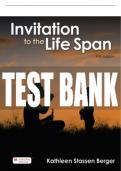 Test Bank For Invitation to the Life Span - Fifth Edition ©2022 All Chapters - 9781319423414