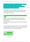 CHAMBERLAIN COLLEGE OF NURSING FNP RN 500 EXIT HESI 2022 ANSWERED ALREADY GRADED A+ GUARANTEED SUCCESS LATEST UPDATE 2023/2024 GUARANTEED SUCCESS.ATTAINED A+ 