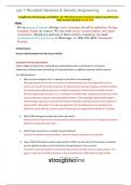 Straighterline Microbiology Lab BIO250L Lab 7 Microbial Genetics & Genetic Engineering Worksheet (New Version Updated) Scored 100%