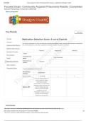 Focused Exam: Community-Acquired Pneumonia Results | Completed