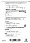 Pearson Edexcel Level 1/Level 2 GCSE (9–1) Statistics PAPER 1 Foundation Tier QP 2023 