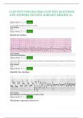 CLEP TEST FOR EKG/ EKG CLEP TEST QUESTIONS AND ANSWERS 2023/2024 ALREADY GRADED A+