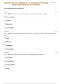 BIOS 242 FUNDAMENTALS OF MICROBIOLOGY WITH LAB FINAL STUDY GUIDE QUESTIONS WITH ANSWERS