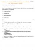 BIOS 242 FUNDAMENTALS OF MICROBIOLOGY WITH LAB UNIT 5 QUESTIONS WITH ANSWERS