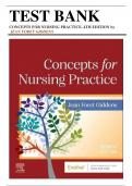 Test Bank for Concepts for Nursing Practice, 4th Edition (Giddens, 2024), Chapter 1-57 | All Chapters