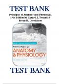  Principles of Anatomy and Physiology 15th Edition by Gerard J. Tortora & Bryan H. Derrickson -TEST BANK