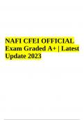 NAFI CFEI OFFICIAL Exam Questions With Answers Latest Update 2024 (GRADED A+)