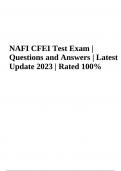 NAFI CFEI Exam Questions and Answers Latest Updated 2024 (GRADED)