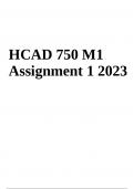 HCAD 750 Exam Questions and Answers 2024