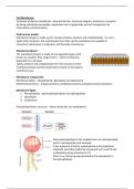 Summary of Membrane Protein lectures 