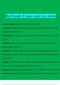 Bail bonds fl state exam key terms questions and answers